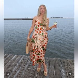 Mestiza New York Yvette Reversible Square-Neck Midi Dress